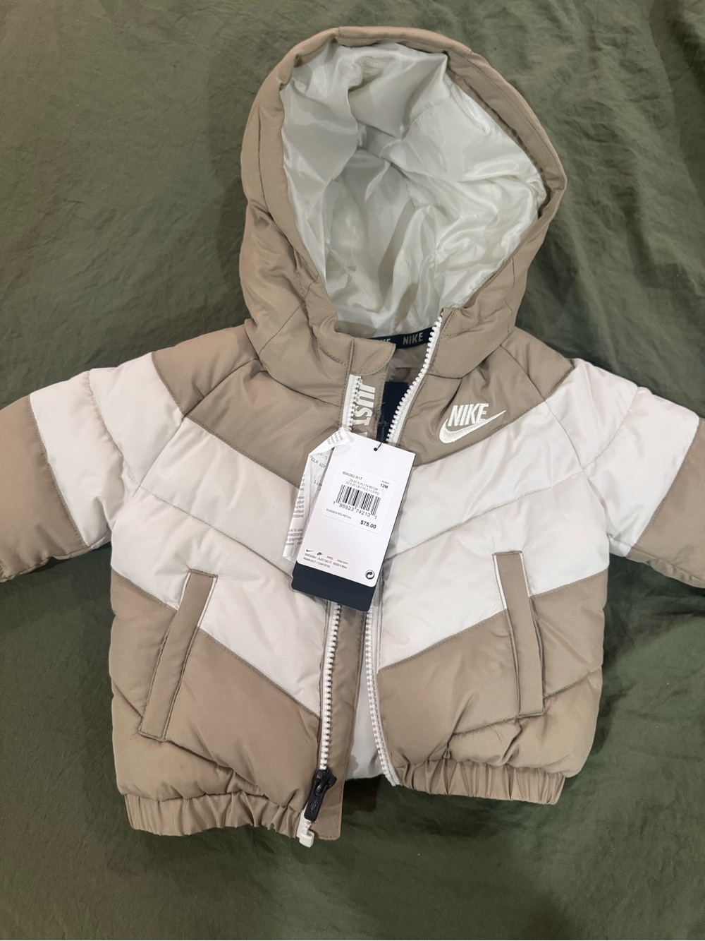 Nike Infant Jacket - Beige & White